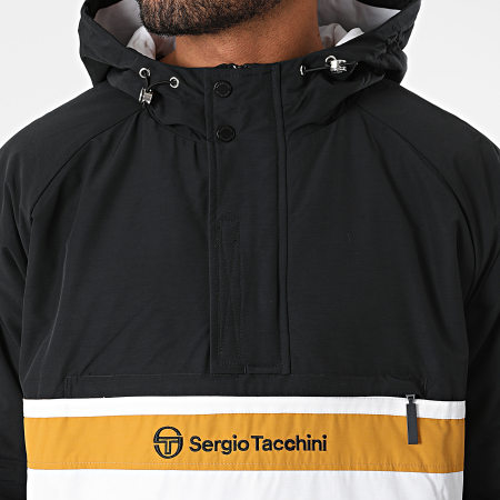 Sergio Tacchini - Neromon 39411 Giacca con cappuccio Outdoor Bianco Nero