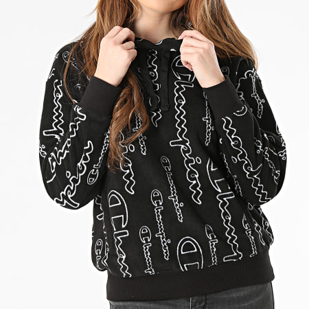 Champion Sweat Capuche Polaire Femme 114498 Noir LaBoutiqueOfficielle