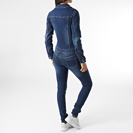 Girls Outfit - Tuta donna S387 in denim jeans blu