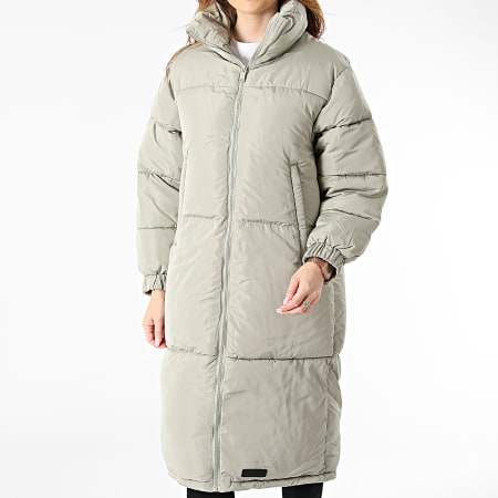 Doudoune Longue Femme A Capuche W32904MOW Beige