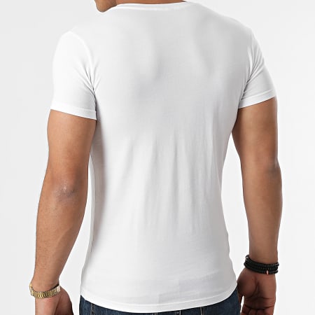 Emporio Armani - Tee Shirt Col V 110810-CC729 Blanc