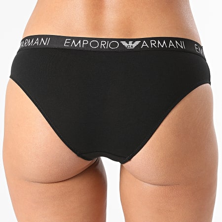 Emporio Armani - Lot De 2 Culottes Femme 163334-CC318 Noir