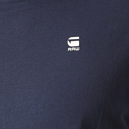 G-Star - Camiseta extragrande de punto compacto D16396-B353 Azul marino