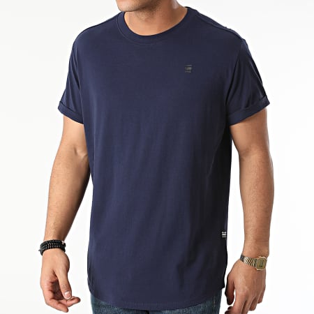 G-Star - Tee Shirt Oversize Compact Jersey D16396-B353 Bleu Marine