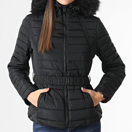 Doudoune femme noire capuche discount
