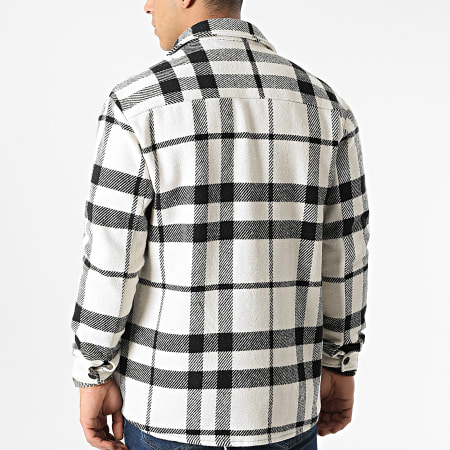 LBO 2155 Camicia a quadri bianchi e neri Ryses