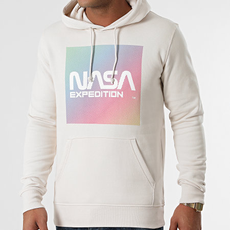 NASA Sweat Capuche Gradient Block Beige Ryses