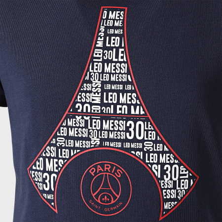 PSG - Tee Shirt Enfant Tour Eiffel Messi Bleu Marine
