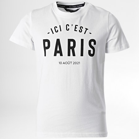 PSG - Camiseta Infantil Here It's Paris Blanca