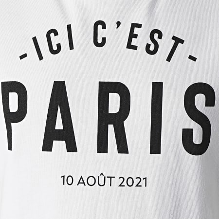 PSG - Tee Shirt Enfant Ici C'est Paris Blanc