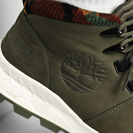 Timberland - Brooklyn Mid Lace Up A2GET Sneaker alte verde scuro in nabuk camo