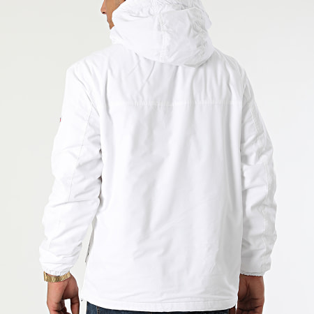 Tommy Jeans - Veste Outdoor A Capuche Fleece Lined Popover 1176 Blanc