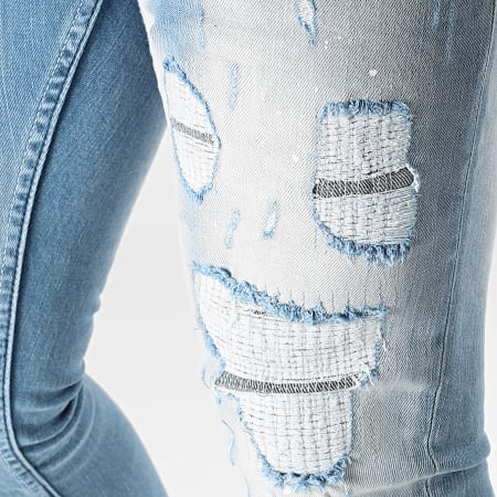 Uniplay - 599 Jeans skinny con lavaggio blu