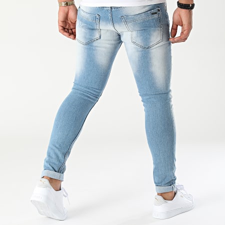 Uniplay - 599 Jeans skinny con lavaggio blu