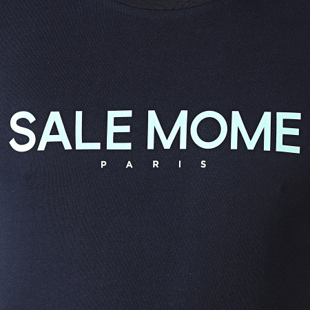 Sale Môme Paris - Tee Shirt Panda Bleu Marine Vert Menthe