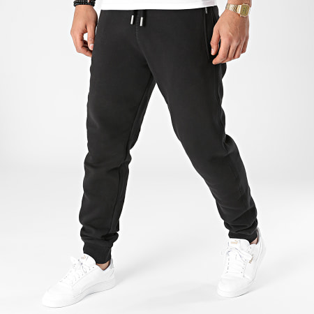 Superdry - Pantalones de chándal bordados con logo vintage M7010797A Negro