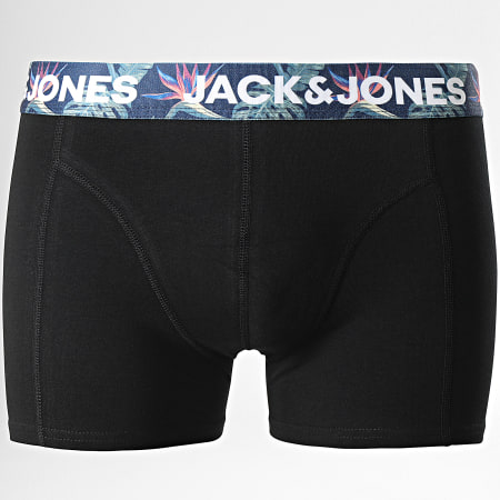 Jack And Jones - Lot De 3 Boxers Dominic Noir Bleu Marine Gris Chiné