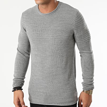 Only And Sons - Jersey gris jaspeado Blade