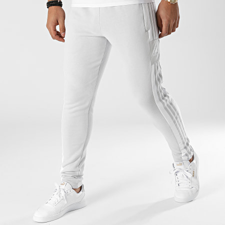 Adidas Sportswear - GT6644 Pantaloni da jogging a fascia grigio chiaro