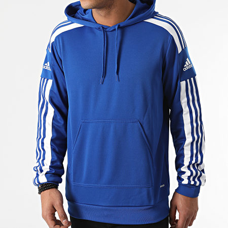 Adidas Sportswear - Felpa con cappuccio a bande GP6436 blu reale