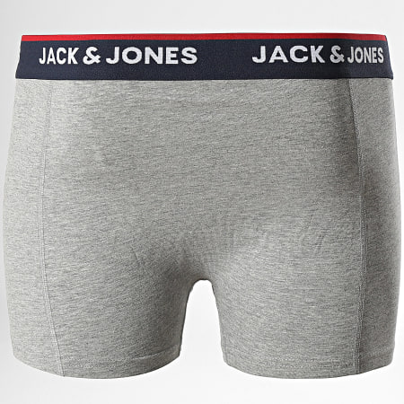 Jack And Jones - Pack De 2 Boxers Glenn Azul Marino Gris Jaspeado