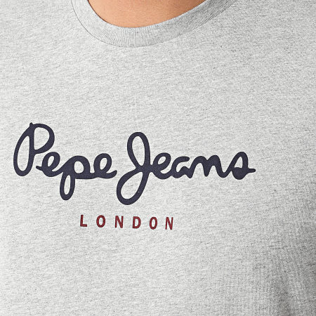Pepe Jeans - Camiseta Eggo Gris Jaspeado
