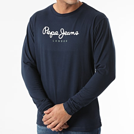Pepe Jeans - Camiseta Manga Larga Eggo Azul Marino