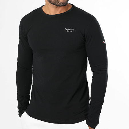 Pepe Jeans - Tee Shirt Manches Longues Orignal Basic Noir