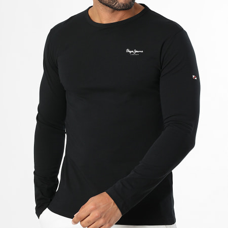 Pepe Jeans - Tee Shirt Manches Longues Orignal Basic Noir