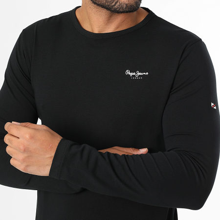 Pepe Jeans - Tee Shirt Manches Longues Orignal Basic Noir