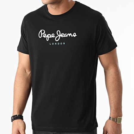 Pepe Jeans - Camiseta Eggo Negra