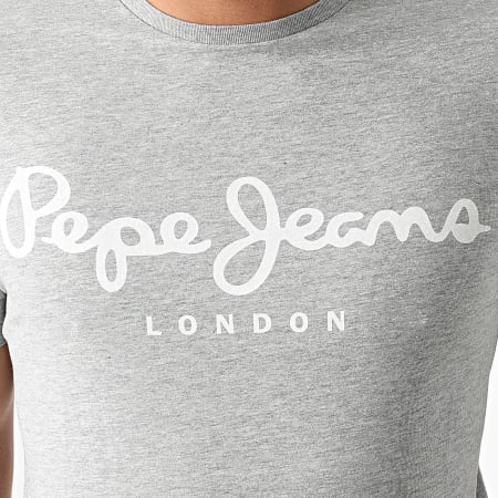 Pepe Jeans - Tee shirt Original Stretch Gris Chiné