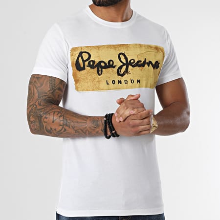 Pepe Jeans - Camicia da tè Charing Bianco