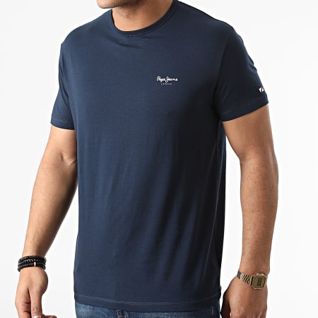 Pepe Jeans - Camiseta básica original azul marino