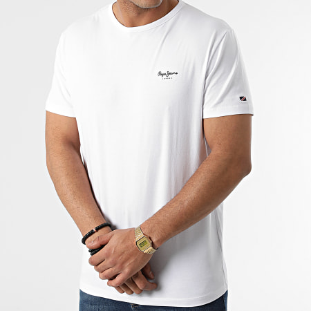 Pepe Jeans - Camiseta Básica Original Blanca