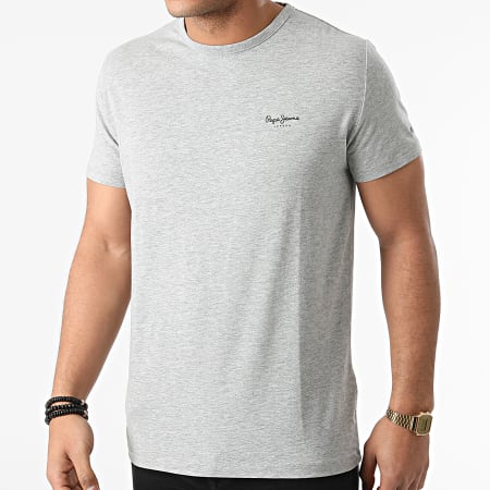 Pepe Jeans - Tee Shirt Original Basic Gris Chiné