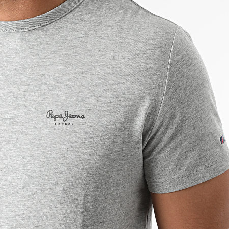 Pepe Jeans - Tee Shirt Original Basic Gris Chiné