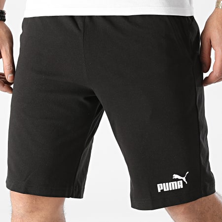Puma - Pantaloncini da jogging in jersey Essential 586706 Nero