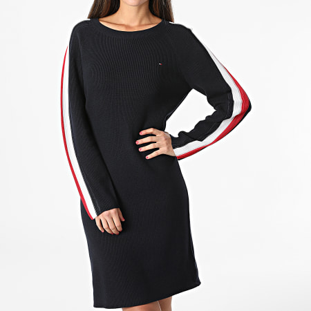 Tommy Hilfiger - Global Stripe Sweater Dress Donna 1474 Blu navy