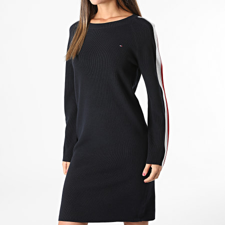 Tommy Hilfiger - Global Stripe Sweater Dress Donna 1474 Blu navy