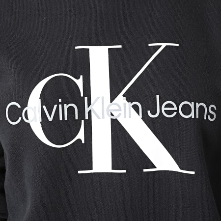 Calvin Klein - Sweat Crewneck Femme Core Monogram 9140 Bleu Marine
