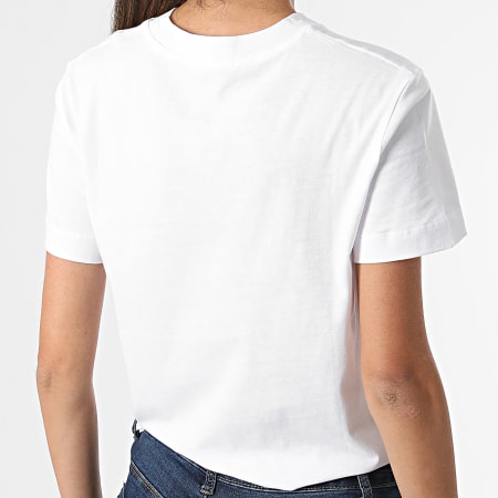 Calvin Klein - Camiseta Mujer Core Monogram 9142 Blanco