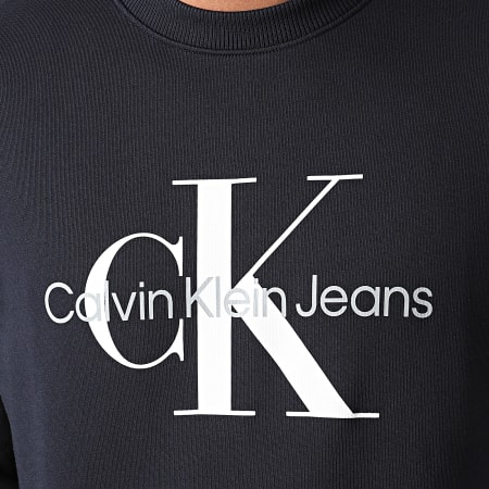 Calvin Klein Jeans - Sweat Crewneck Core Monogram 0933 Bleu Marine