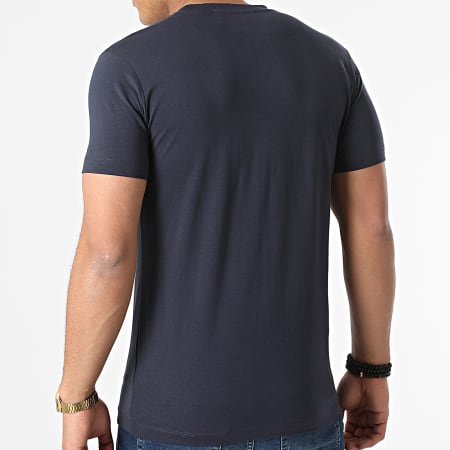 Calvin Klein - Tee Shirt Core Monogram 0935 Bleu Marine