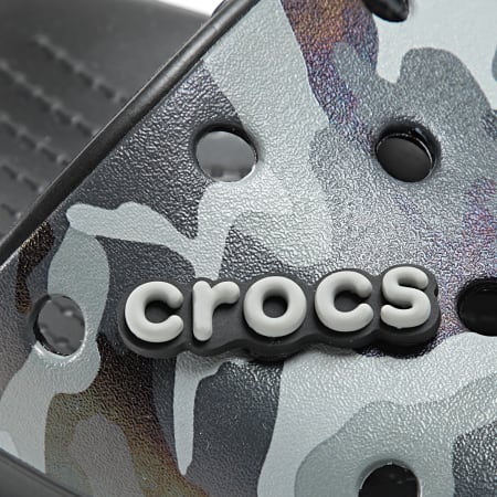 Crocs - Claquettes Classic Crocs Printed Camo Slide 207280 Noir Camouflage