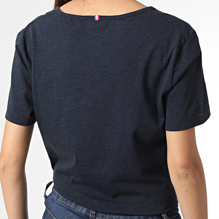 Le Coq Sportif - Tee Shirt Col V Femme 2210524 Noir