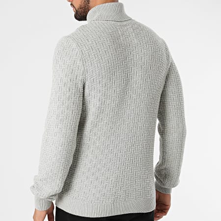 Only And Sons - Pull Col Roulé Kay Life Gris