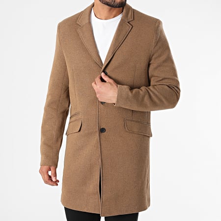 Only And Sons - Manteau Julian King Marron Chiné
