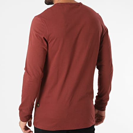 G-Star - Tee Shirt Manches Longues Oversize D20448-336 Bordeaux