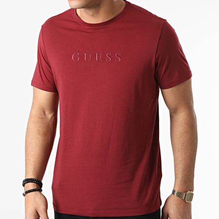 Guess - Camiseta M82P64 Burdeos